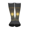 Sun And Moon Phase Print Long Socks