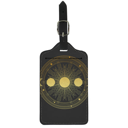 Sun And Moon Phase Print Luggage Tag