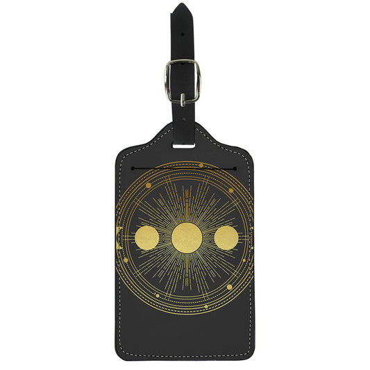 Sun And Moon Phase Print Luggage Tag