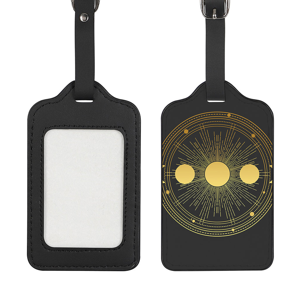 Sun And Moon Phase Print Luggage Tag