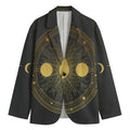 Sun And Moon Phase Print Men's Blazer