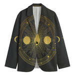 Sun And Moon Phase Print Men's Blazer
