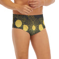 Sun And Moon Phase Print Men's Briefs
