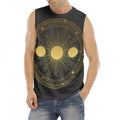 Sun And Moon Phase Print Men's Fitness Tank Top