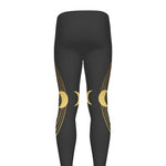 Sun And Moon Phase Print Men's leggings