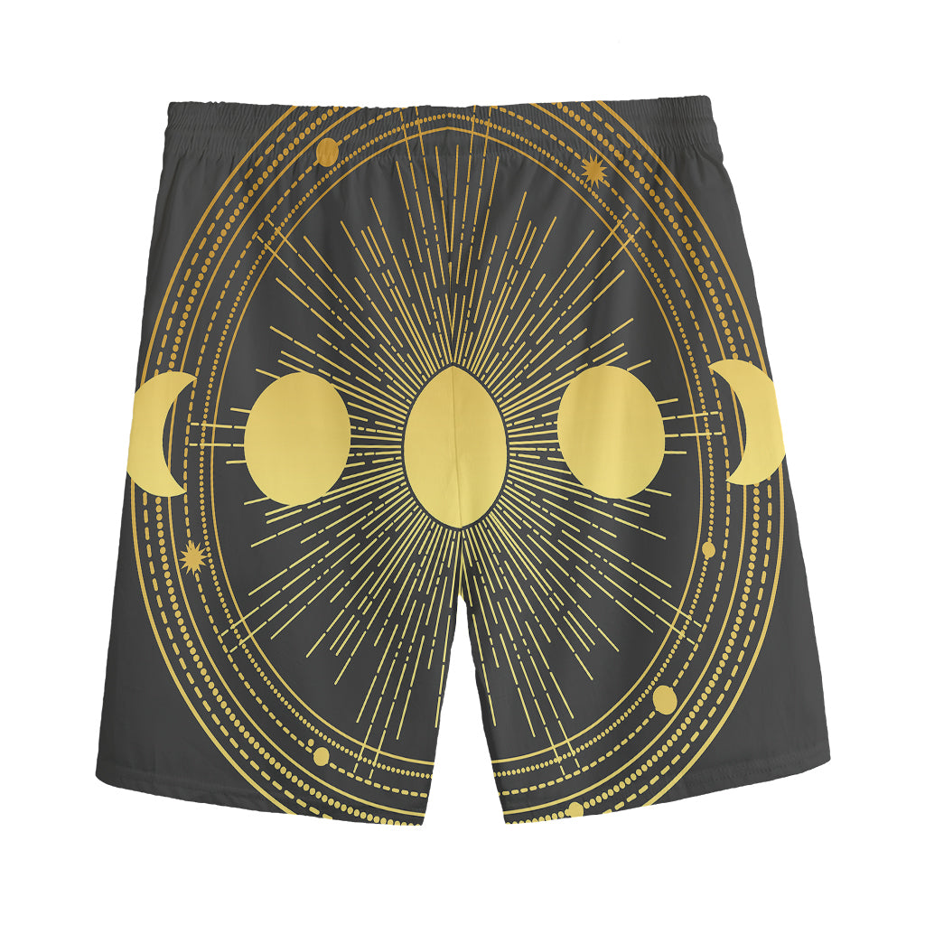 Sun And Moon Phase Print Men's Sports Shorts