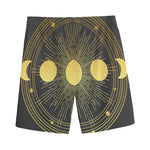 Sun And Moon Phase Print Men's Sports Shorts