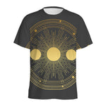 Sun And Moon Phase Print Men's Sports T-Shirt