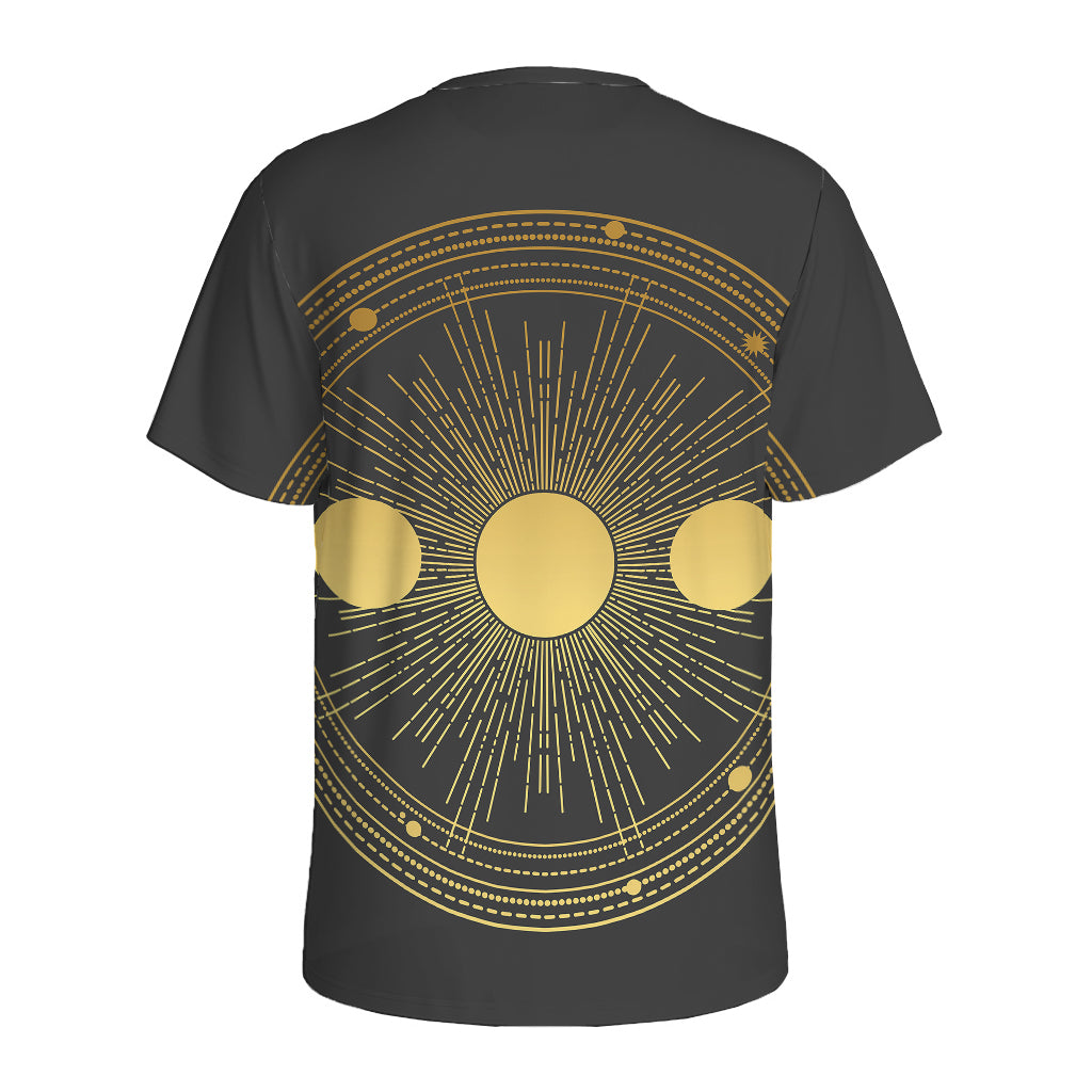 Sun And Moon Phase Print Men's Sports T-Shirt