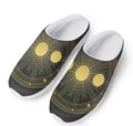Sun And Moon Phase Print Mesh Casual Shoes
