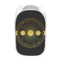 Sun And Moon Phase Print Mesh Laundry Hamper