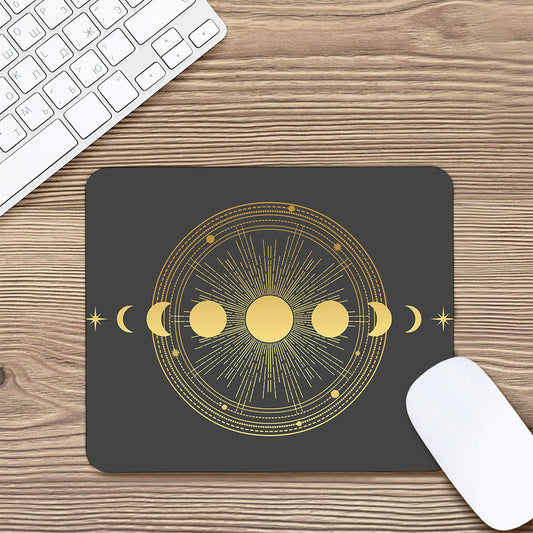 Sun And Moon Phase Print Mouse Pad
