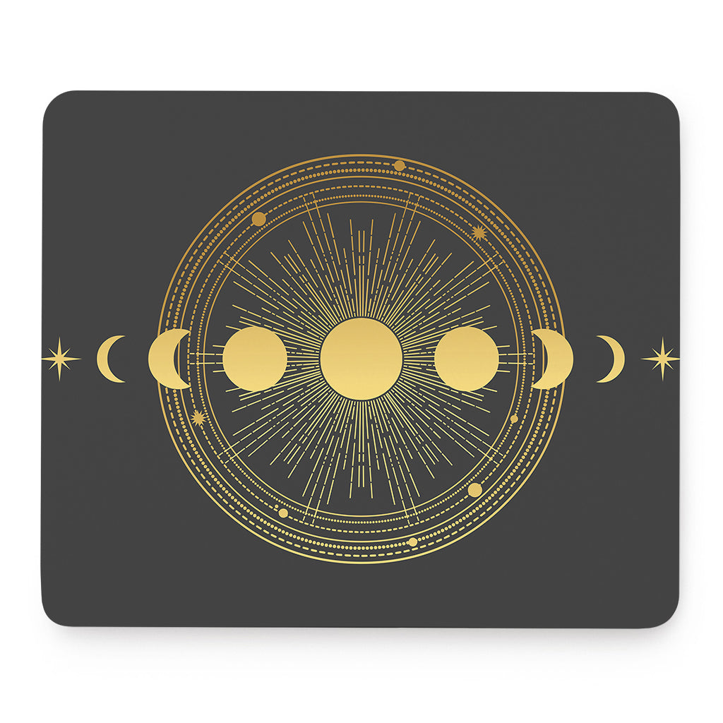 Sun And Moon Phase Print Mouse Pad