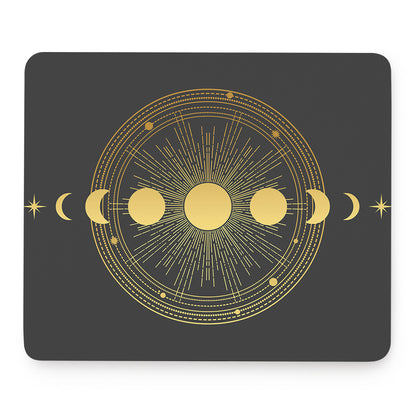 Sun And Moon Phase Print Mouse Pad