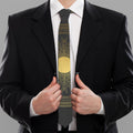 Sun And Moon Phase Print Necktie