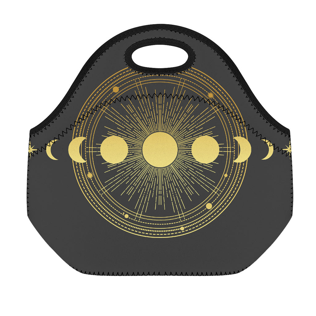 Sun And Moon Phase Print Neoprene Lunch Bag
