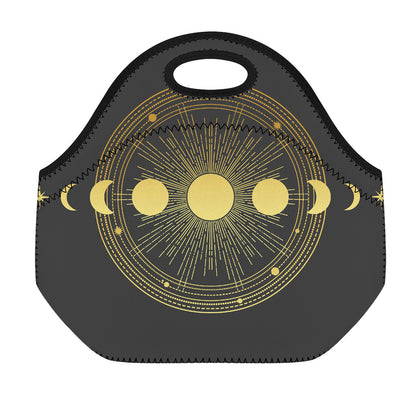 Sun And Moon Phase Print Neoprene Lunch Bag