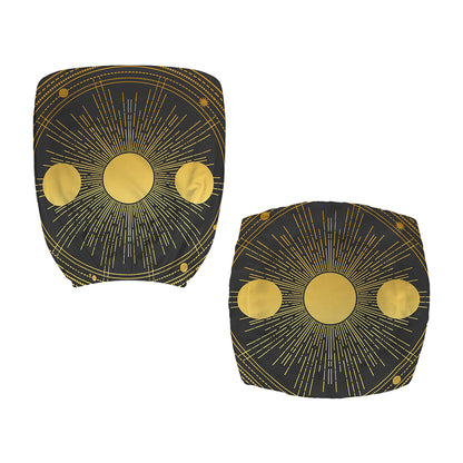Sun And Moon Phase Print Office Chair Cover