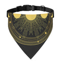 Sun And Moon Phase Print Over The Collar Dog Bandana