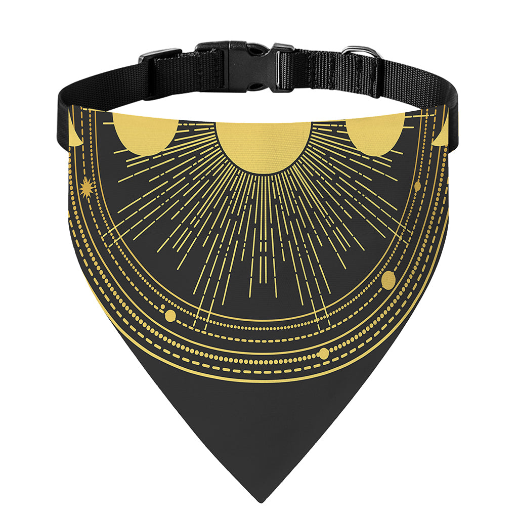 Sun And Moon Phase Print Over The Collar Dog Bandana