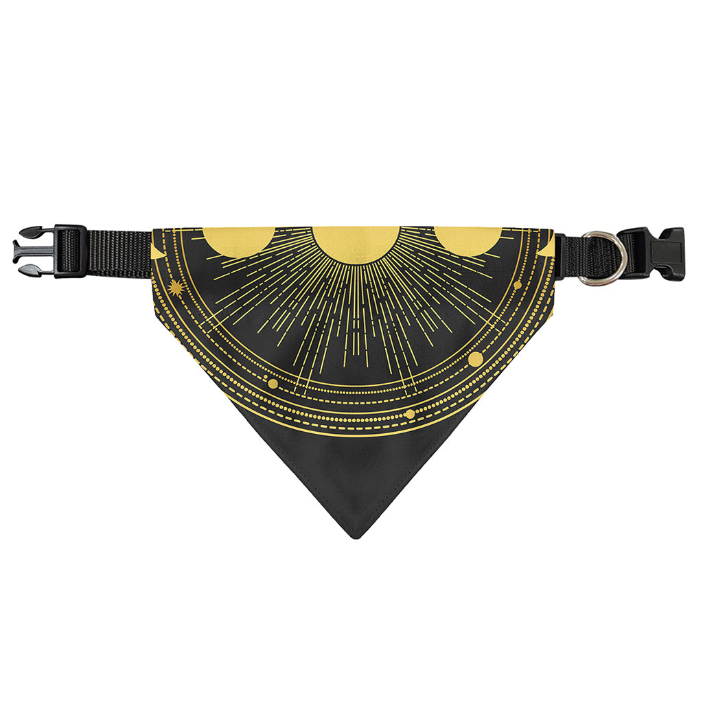 Sun And Moon Phase Print Over The Collar Dog Bandana