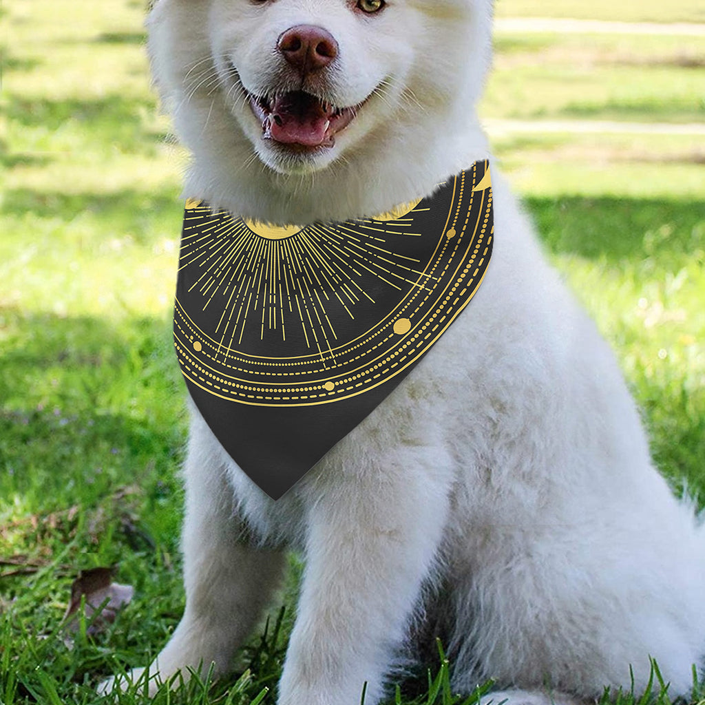 Sun And Moon Phase Print Over The Collar Dog Bandana