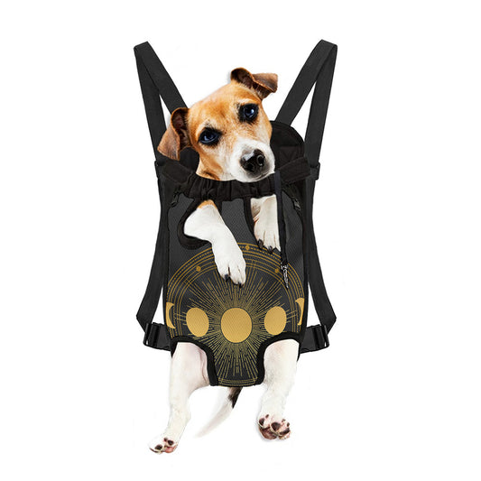 Sun And Moon Phase Print Pet Carrier Backpack