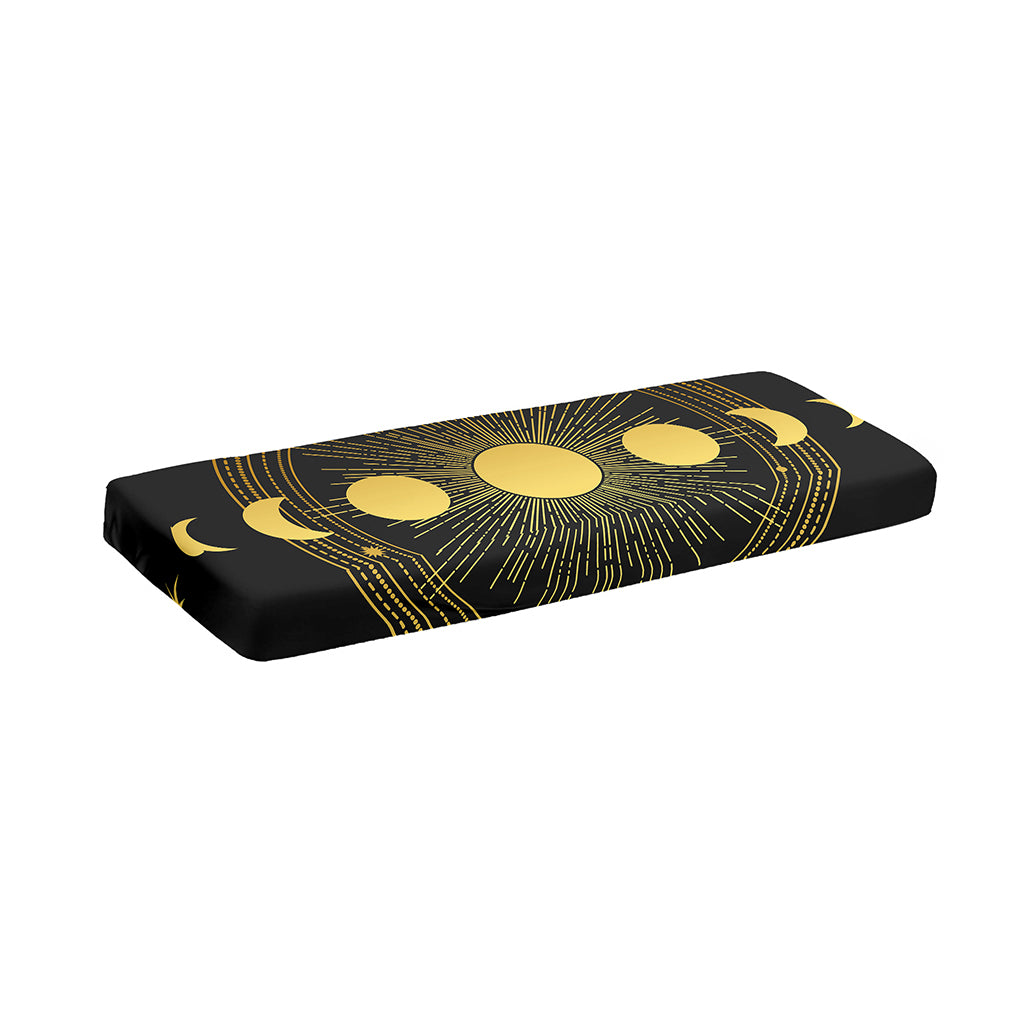 Sun And Moon Phase Print Piano Keyboard Cover