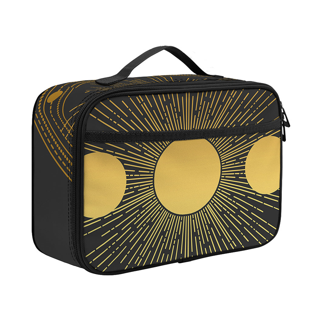 Sun And Moon Phase Print Portable Lunch Bag