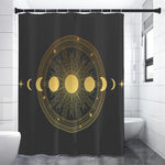 Sun And Moon Phase Print Premium Shower Curtain