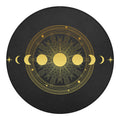 Sun And Moon Phase Print Round Blanket