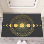 Sun And Moon Phase Print Rubber Doormat