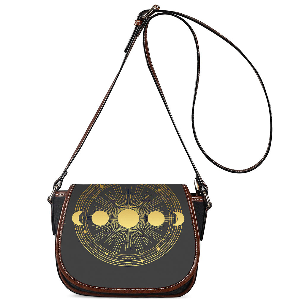 Sun And Moon Phase Print Saddle Bag