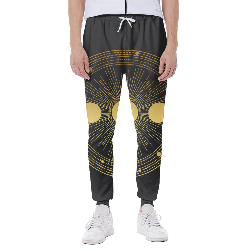 Sun And Moon Phase Print Scuba Joggers