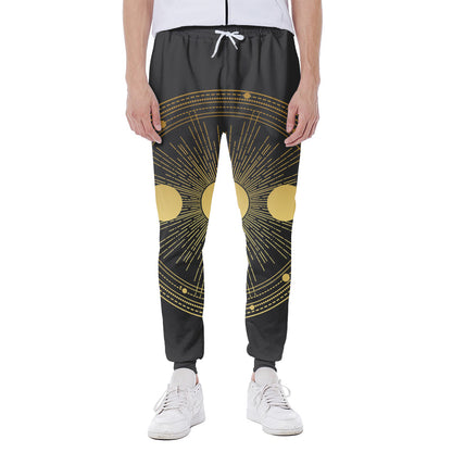 Sun And Moon Phase Print Scuba Joggers