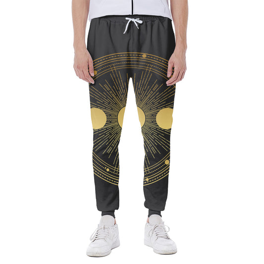 Sun And Moon Phase Print Scuba Joggers