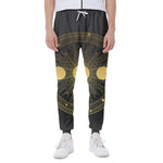 Sun And Moon Phase Print Scuba Joggers