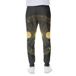 Sun And Moon Phase Print Scuba Joggers