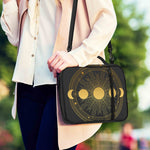 Sun And Moon Phase Print Shoulder Strap Bible Bag