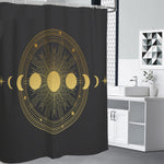 Sun And Moon Phase Print Shower Curtain