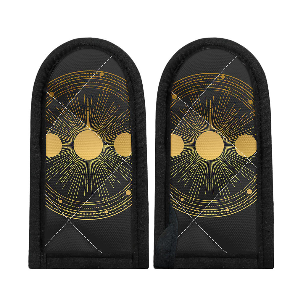 Sun And Moon Phase Print Skillet Handle Cover