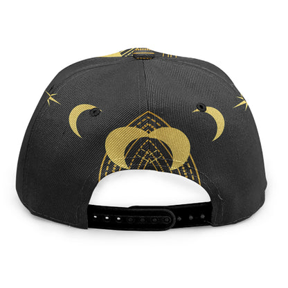 Sun And Moon Phase Print Snapback Cap