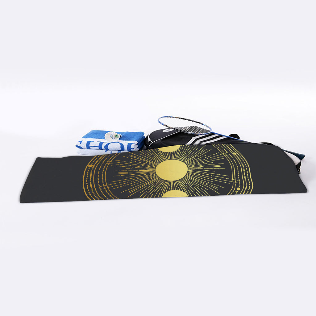 Sun And Moon Phase Print Sports Towel