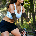 Sun And Moon Phase Print Sun Protection Arm Sleeves