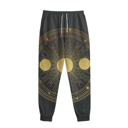 Sun And Moon Phase Print Sweatpants