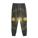Sun And Moon Phase Print Sweatpants