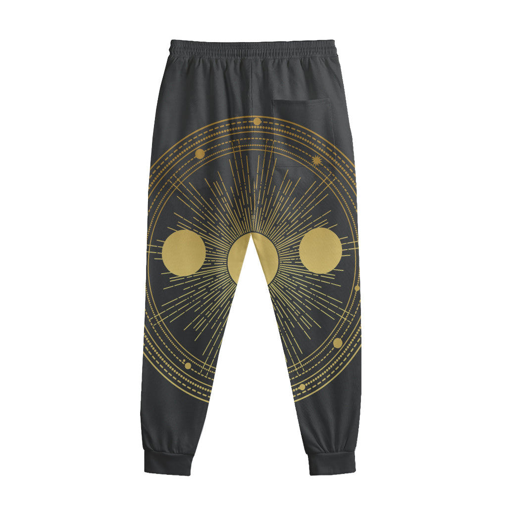Sun And Moon Phase Print Sweatpants