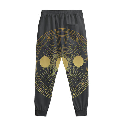 Sun And Moon Phase Print Sweatpants