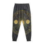 Sun And Moon Phase Print Sweatpants