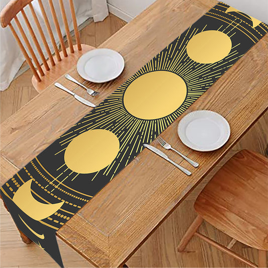 Sun And Moon Phase Print Table Runner